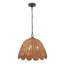 Luminaire suspendu en forme de dôme festonné 18 po 3 lumières Coastal Boho