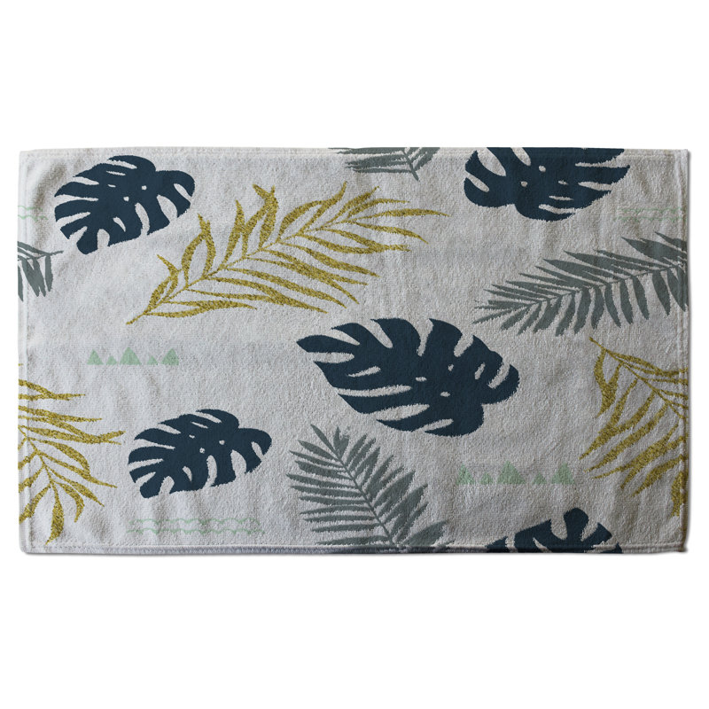 Cotton Floral Waffle Kitchen Towel
