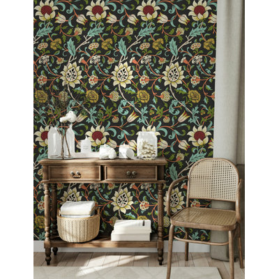 Rouleau de fleurs William Morris