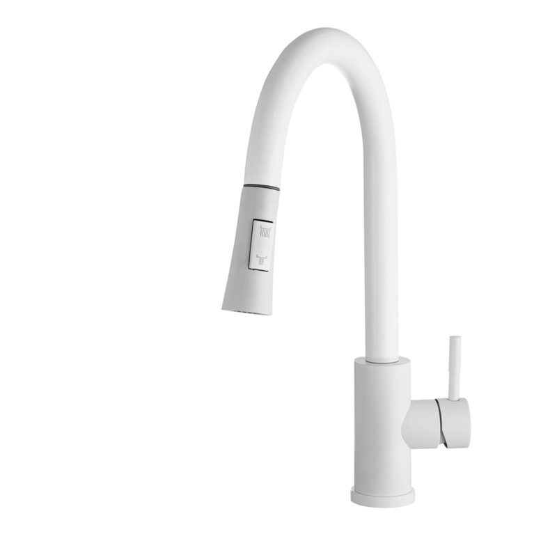 Belfry Kitchen Tabyana Kitchen Faucet, White