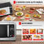Micro-onde de comptoir 1,2 pi3, capteur intelligent, 12 fonctions automatiques, fonction sourdine, argenté, 1100 W
