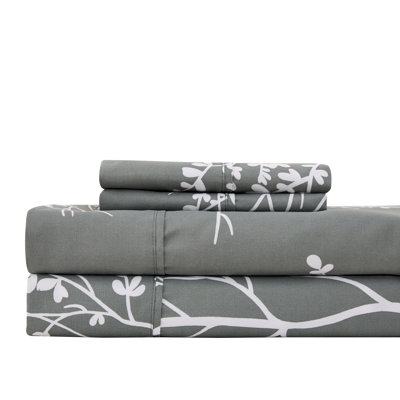 Microfiber Floral Sheet Set