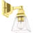 Wall Sconce: 1-Light Clear Glass Shade.-1817631482
