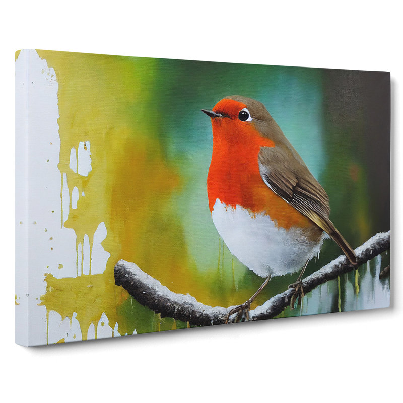 Epic Robin Bird - Wrapped Canvas