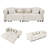 89 " W 3-In-1 Pull-Out Sofa Bed, Convertible Sleeper Sofa Bed,King Size Sofa Bed, Chaise Lounge,Velvet 3-Seater Sofa With Movable Ottoman, Tufted Design-167878165