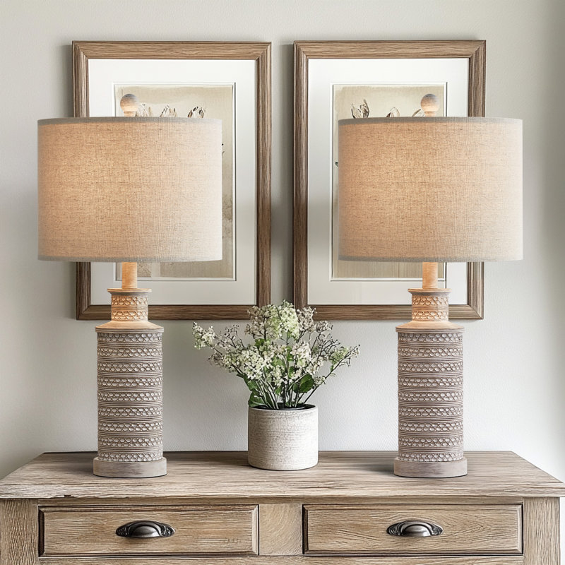 Lampe de table Oshian, Gris