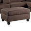 3 pièces Canapé modulaire réversible pour canapé de salon et repose-pieds en polyfibre-1659884679