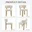 Chaises de salle à manger rembourrées en chenille de style moderne du milieu du siècle avec pieds en métal-1811646640
