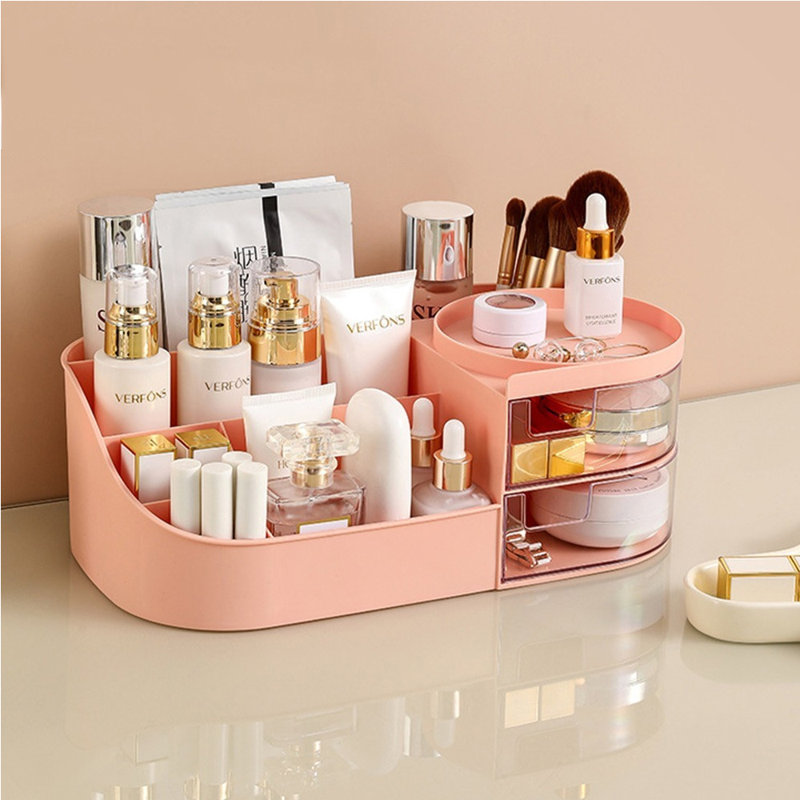 Présentoir à maquillage, Rose