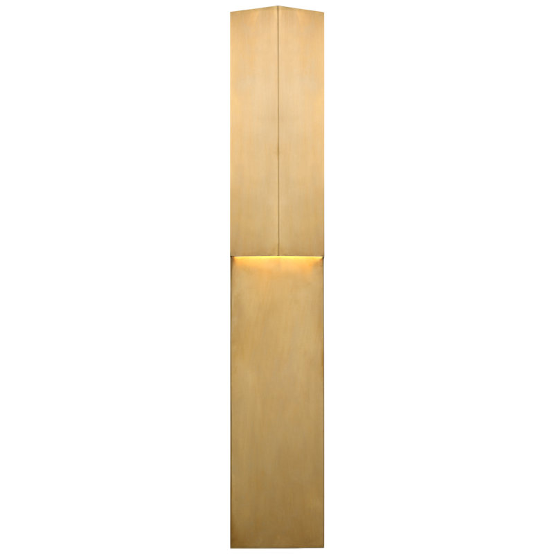 Kelly Wearstler Rega 30" Folded Sconce, Antique Burnished Brass