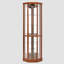 Vitrine de coin à 6 tablettes avec système d'éclairage avec tablettes réglables en verre trempé et miroir (ampoule E26 non incluse)-205549273