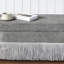 Banc de rangement ovale rembourrÃ© Ã  franges-482251094