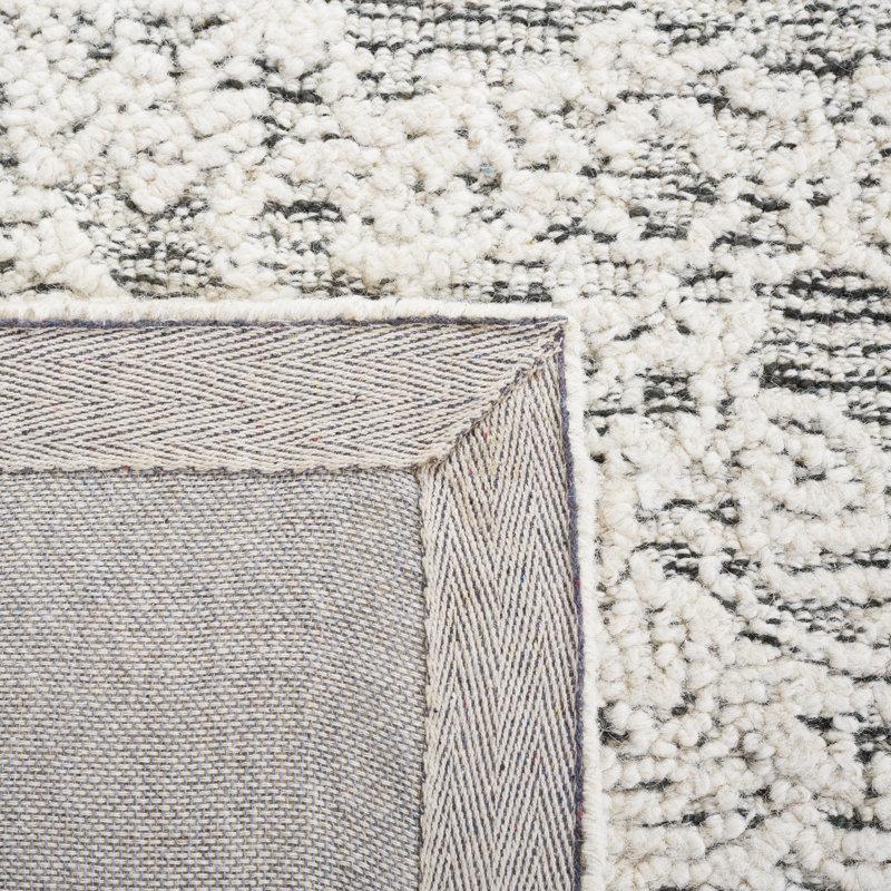 Jablon Abstract Hand Tufted Wool Oriental Rug, Rectangle 5' x 8'