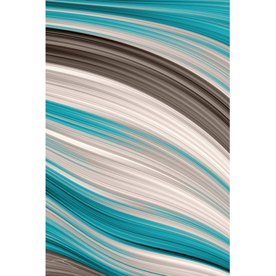 Aqua Sweep II by James Burghardt - No Frame Print on Canvas
