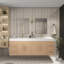 Ensemble de meuble-lavabo double 70,8 po-98420084