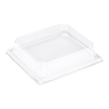 Restaurantware Roku 8.75 x 5.5 Inch Sushi Trays, 100  Disposable Sushi Containers With Lids - Large, Rectangle, Black Plastic To  Go Containers, For Appetizers, Entrees, or Desserts: Sushi Plates