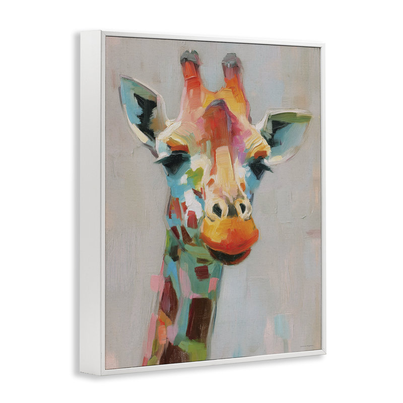 «Painterly Rainbow Giraffe», estampe numérique, conception de Svetlana Aleynikova, H 30 po x l 24 po