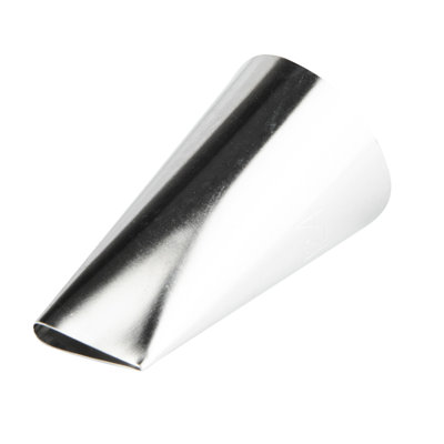 Pointe de pétales de restaurant, 1 pointe de gâteau de décoration réutilisable - # 124, résistante aux bosses, pointe de glaçage en acier inoxydable, va au lave-vaisselle, décore des petits gâteaux, des gâteaux ou des biscuits