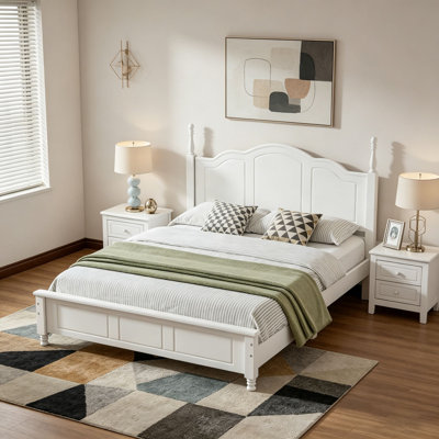 Queen Size Wood Platform Bed Frame