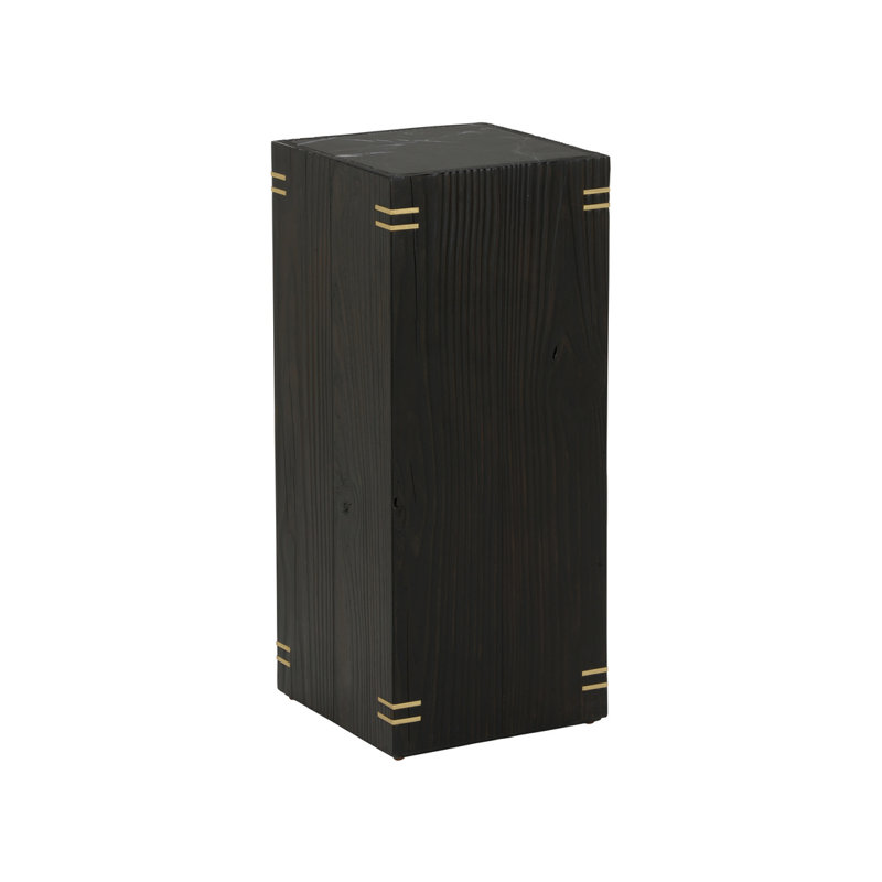 Shou Sugi Ban Pedestal - Tall, 28" H x 12" W x 12" D
