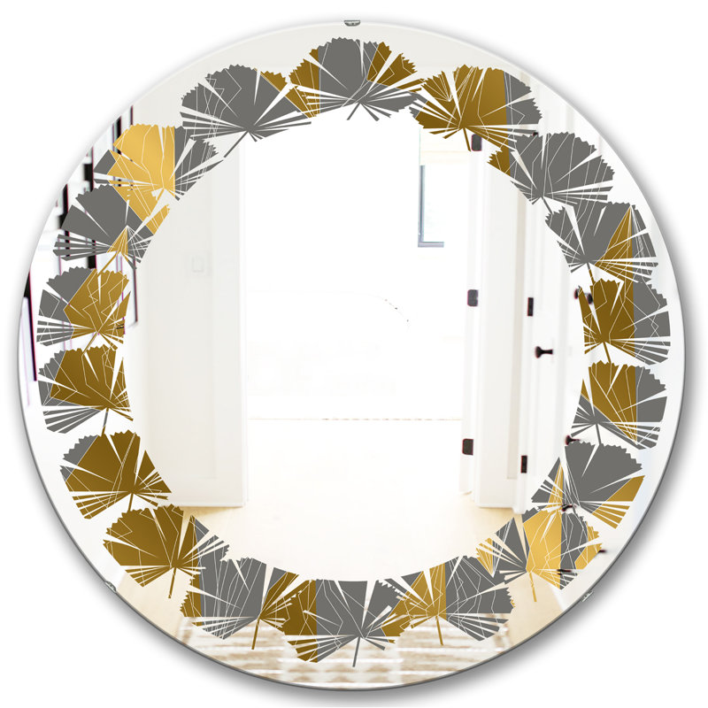 Miroir mural Leaves, H 23,6 po x l 23,6 po