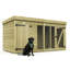 Total Sheds 8ft x 4ft Dog Run Short - Outdoor Dog Kennel - Pressure Treated Timber - UK Manufactured
