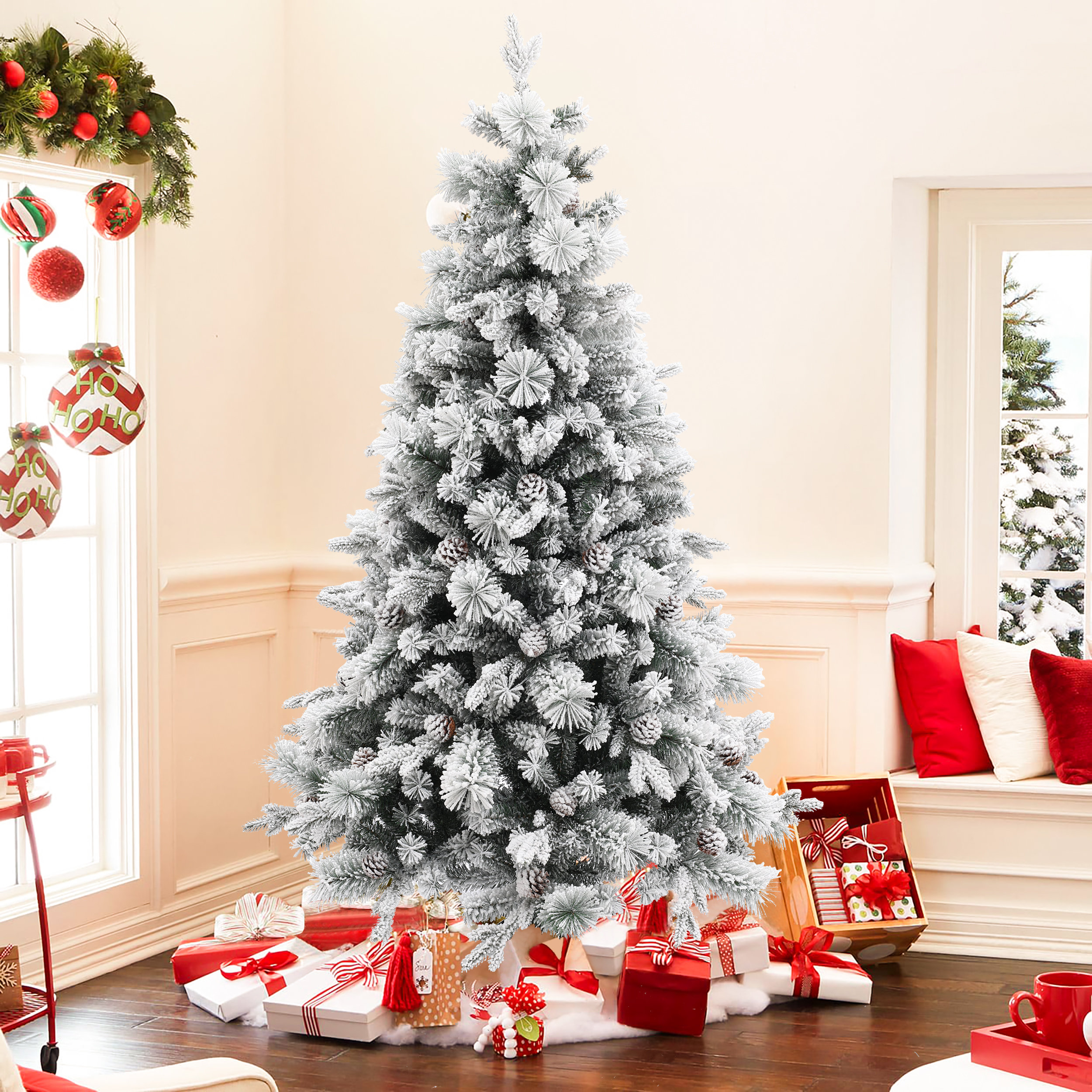 The Holiday Aisle® 5.9' Artificial Scotch Pine Christmas Tree - Stand ...