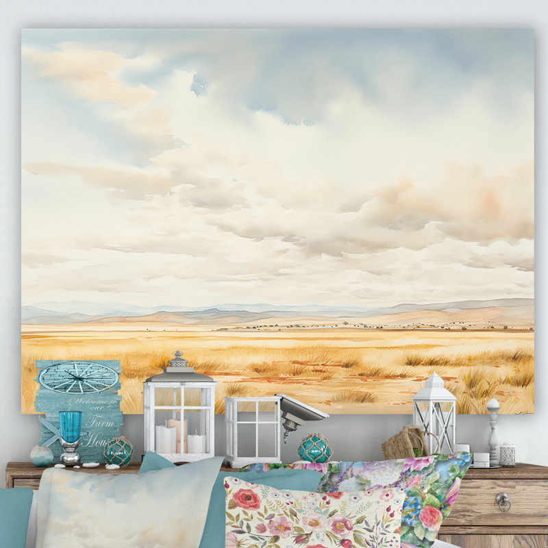 Tranquil Meadow Moments I, Toile tendue, H 16 po x l 32 po
