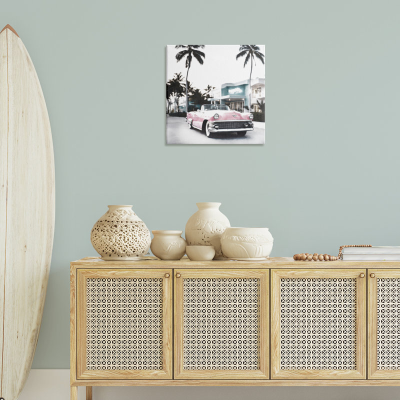 Art tropical sur toile, "Tropical Croisière" par Noah Bay, H 24 po x l 24 po