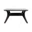 Outdoor Coffee Table In Dark Eucalyptus Wood And Super Stone