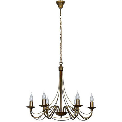 Henrietta 6 - Light Candle Style Chandelier