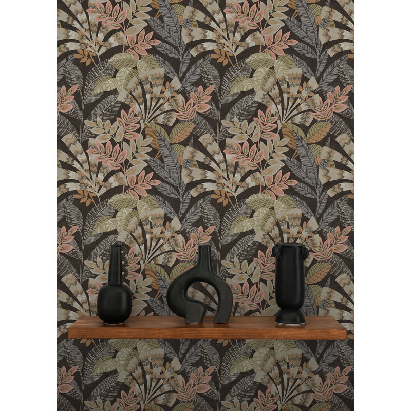 Yara Peel and Stick Wallpaper, Grey