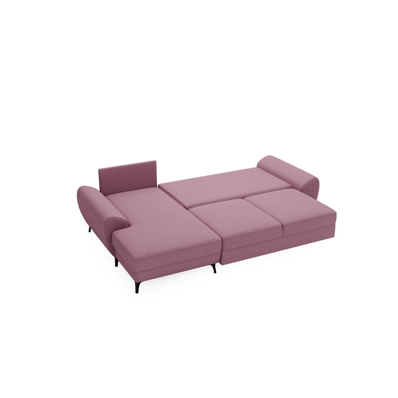 3 Seater Sofa Bed, Right Hand Facing, Pink