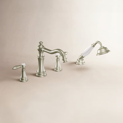 Weymouth Deck Roman Tub Faucet with Handshower