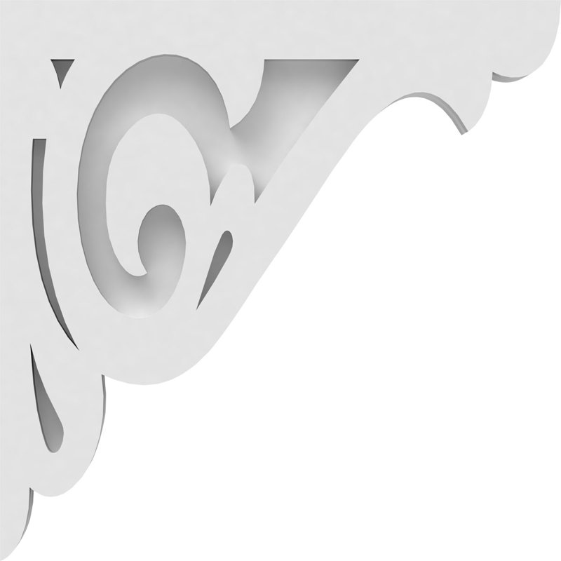 Corbeau en PVC de qualité architecturale Bordeaux, H 14 po x l 14 po x P 1,875 po