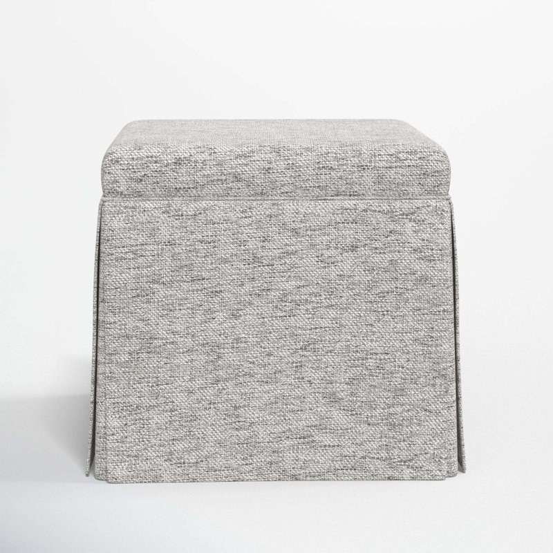 Bash Upholstered Storage Ottoman, Milsap Spray Sustain® Tweed