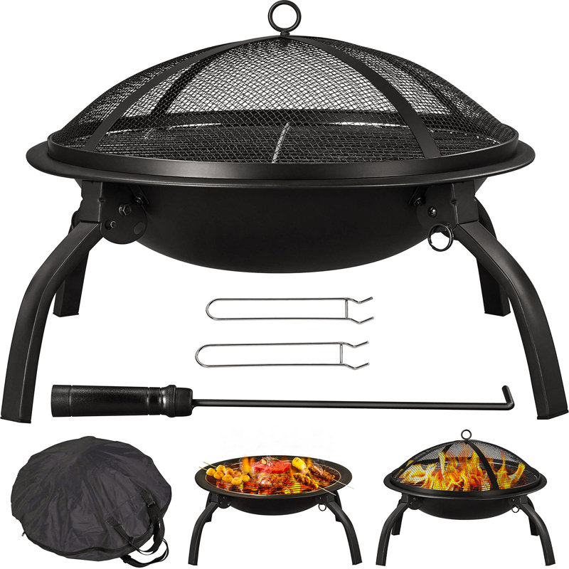 Bulle Round Iron Wood Burning Fire Pit