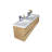Bobijo 83'' Double Bathroom Vanity with Plastic Top-981947979
