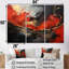 Rouge et or feu de marbre III - art mural abstrait-1636311553-1636311558