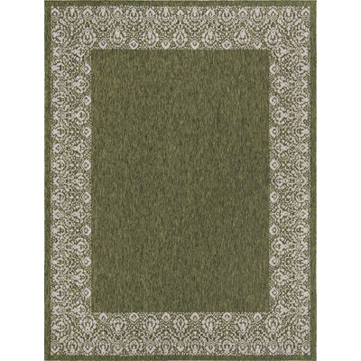 Outdoor Divine Area Rug Forest Color