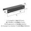 Poignée noire 5 po (127 mm) Streamline Tab - paquet de 25-111778450-111778452