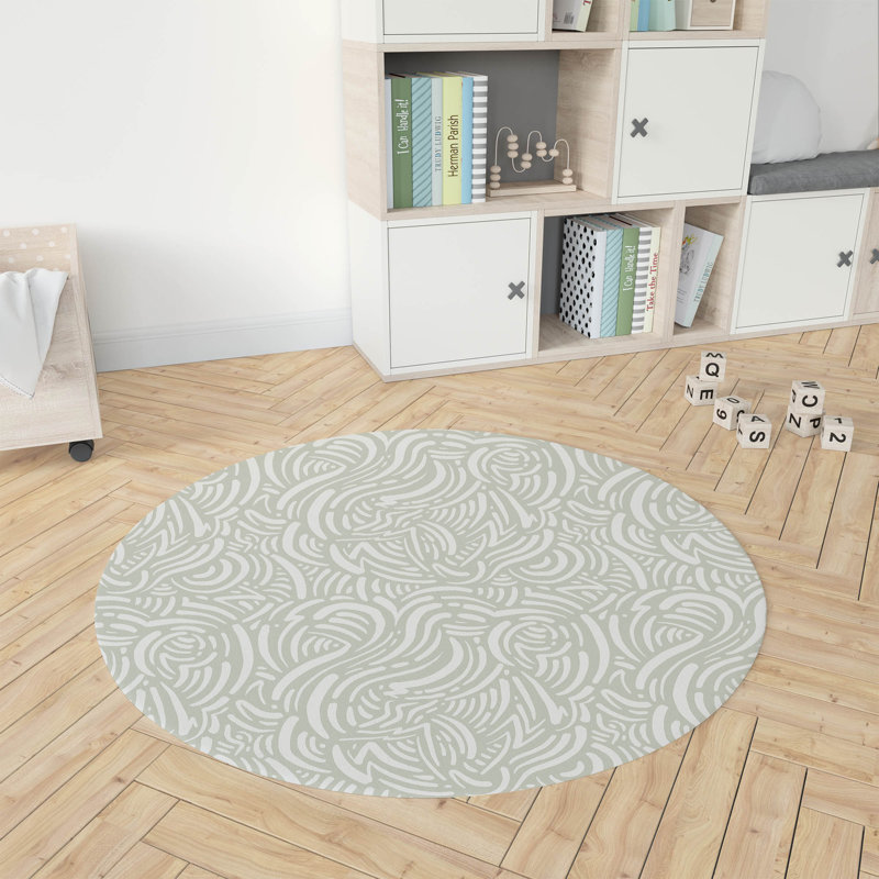 Tapis de jeu Cozy Swirl, Vert clair