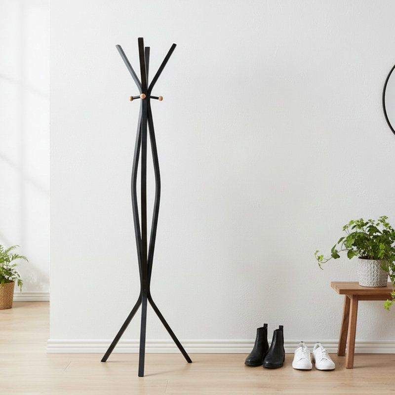 Marlee Metal Coat Rack Black