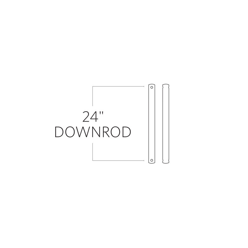 Ceiling Fan Downrods, 24'' H x 0.5'' W x 0.5'' D