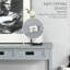 Console Hermine avec 2 tiroirs de rangement et tablette ouverte, canapé moderne pour couloir, salon, chambre à coucher, gris-1958539414