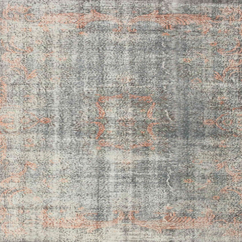 Tapis brun/gris zone contemporaine, Carré 5 pi