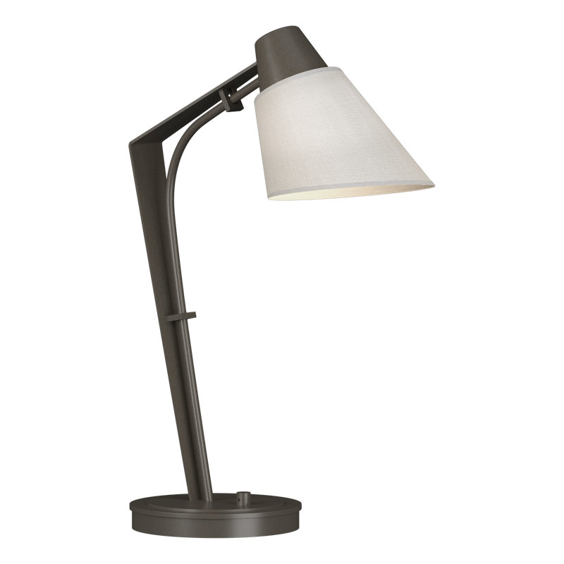 Reach 21.9" Desk Lamp, Natural Anna, Oil Rubbed Bronze