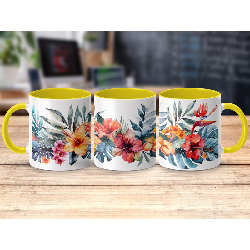 Ceramic Coffee Mug, Yellow