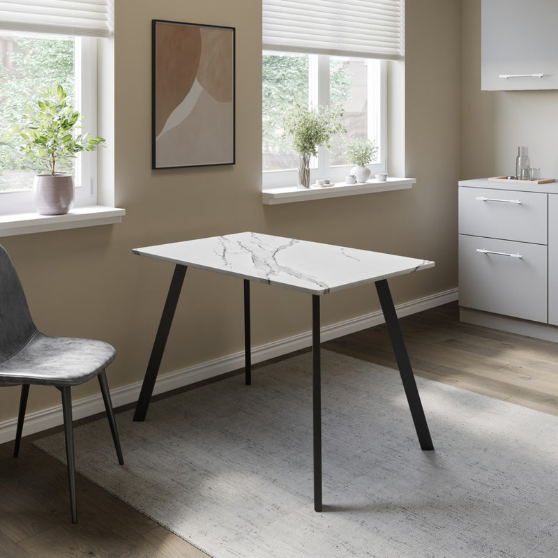 Metal Base Dining Table