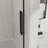 60 W X 72 H Frameless Clear Tempered Glass Shower Door With Easy-Clean Coating And Stainless Steel Hardware